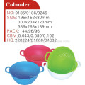 Hot Selling Round Shape Plastic Colander with two handles